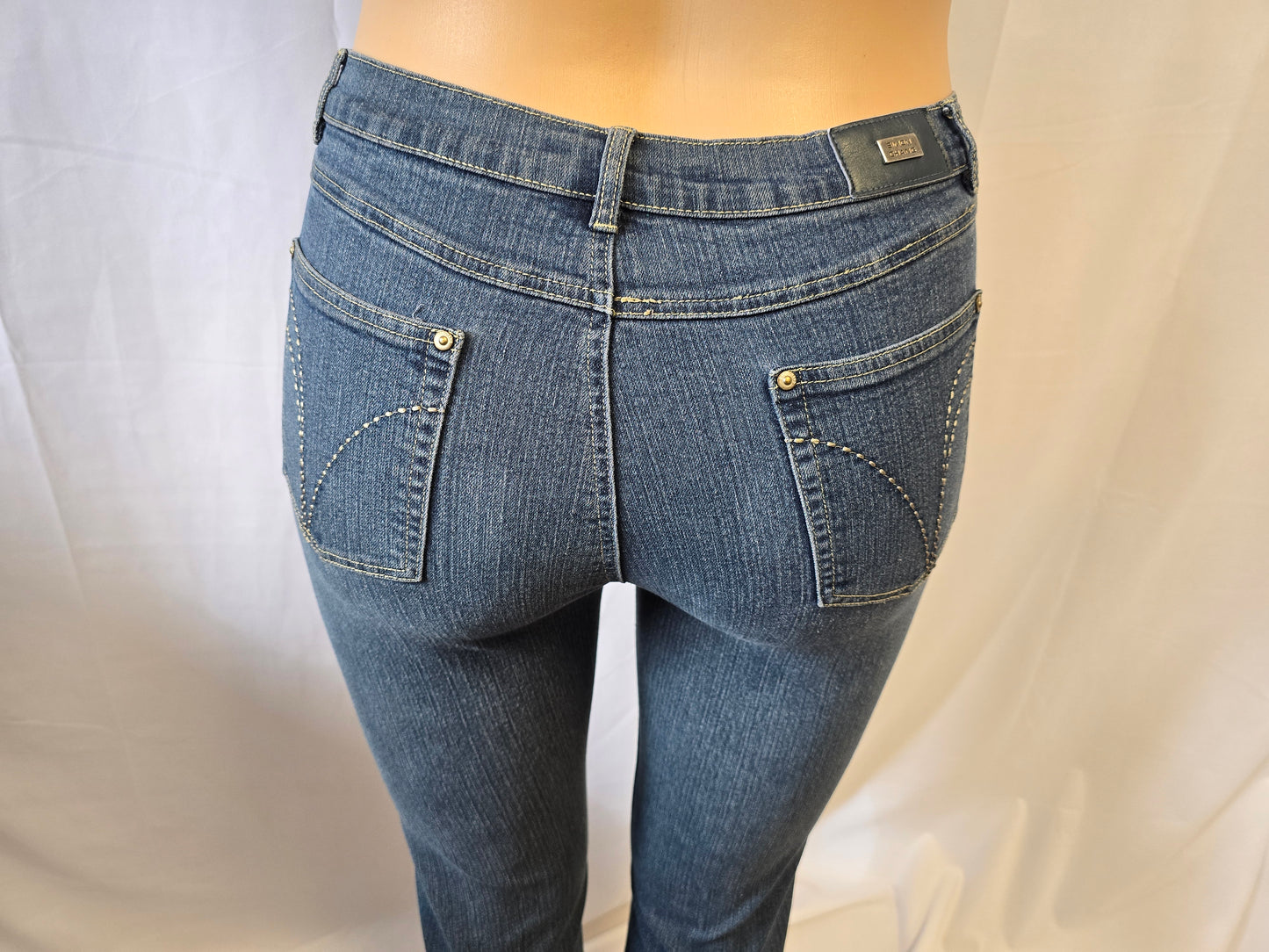 Simon Chang Denim Jeans Size 16 Preloved