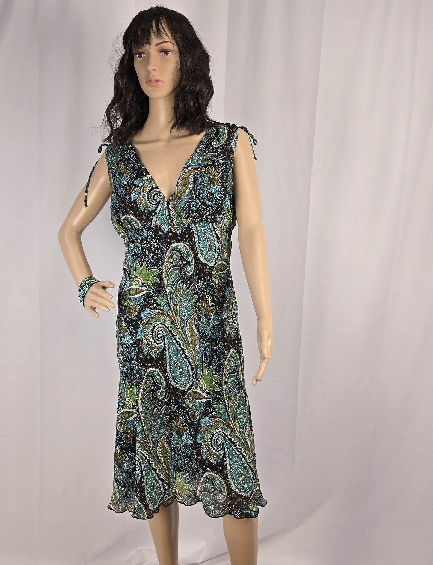 Jessica Paisley Dress Size 10 Preloved