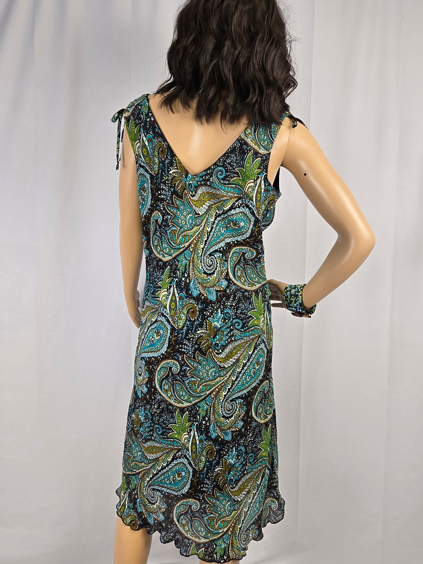 Jessica Paisley Dress Size 10 Preloved