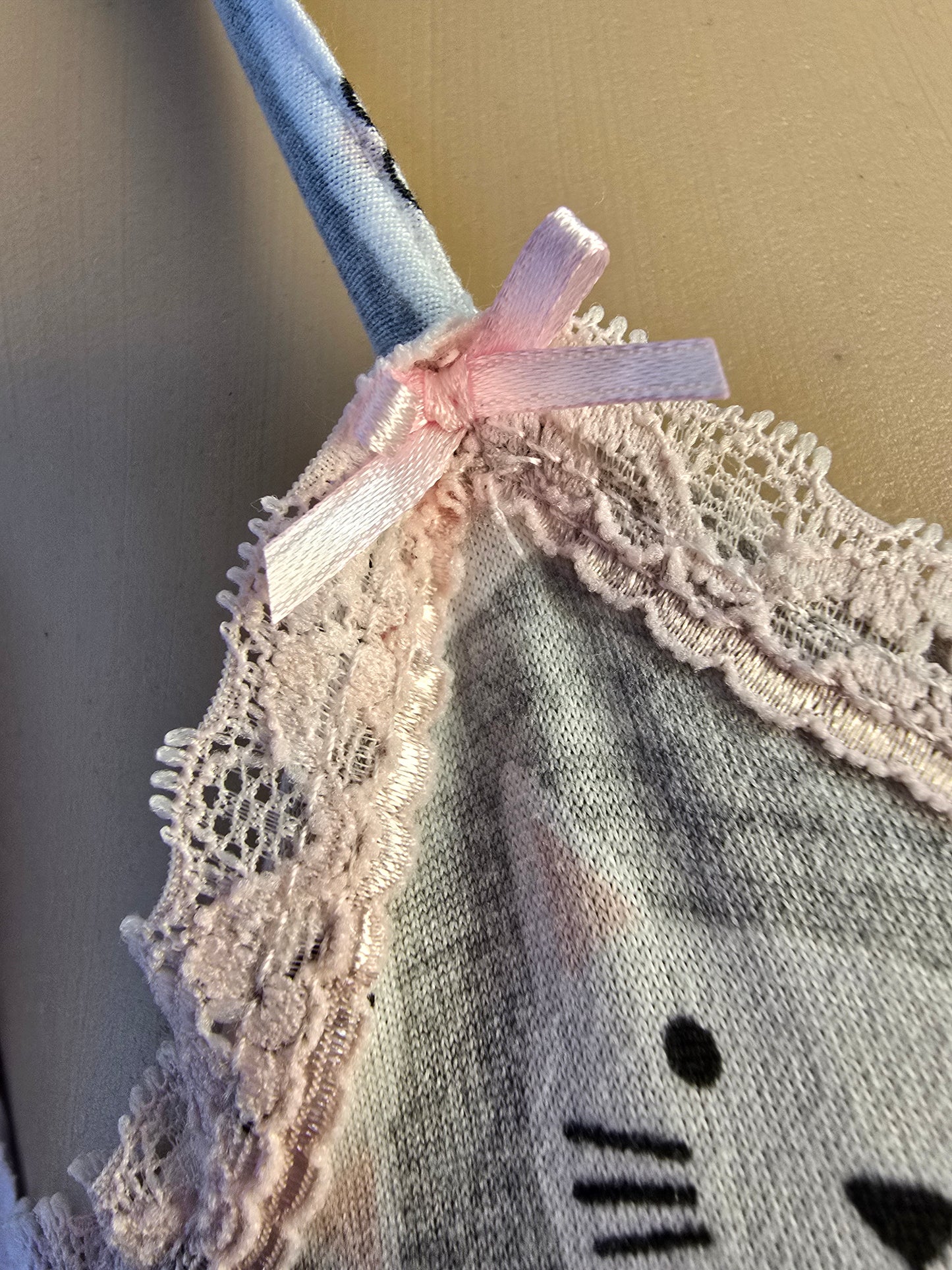 Pillow Talk Cat Theme 2 Piece Nightgown and Robe XL New With Tags