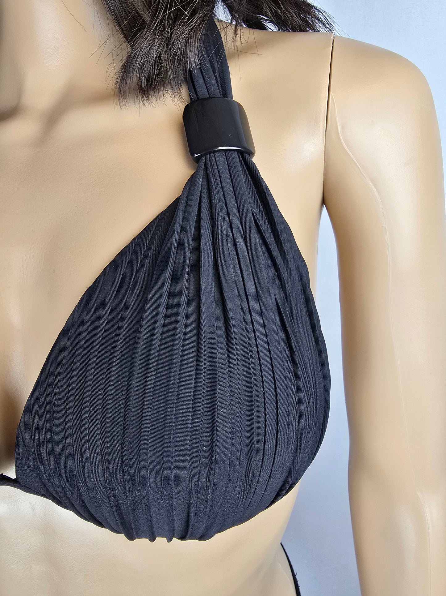 Balneaire Paris Black XL Bikini Top and Bottom Preloved