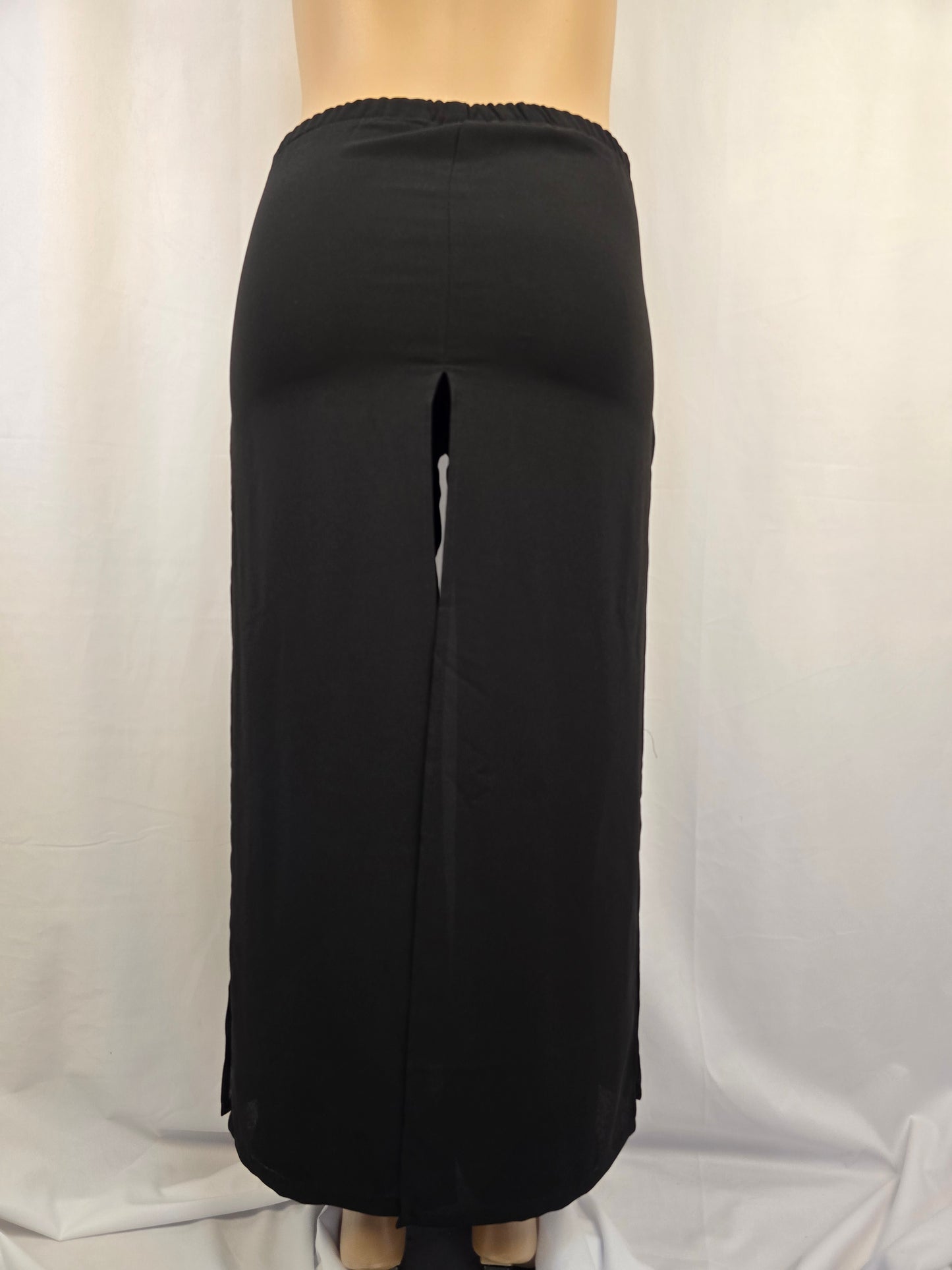 Daniel Laurent Vintage Pant Pull-On. Sheer overlay. Large. Preloved.