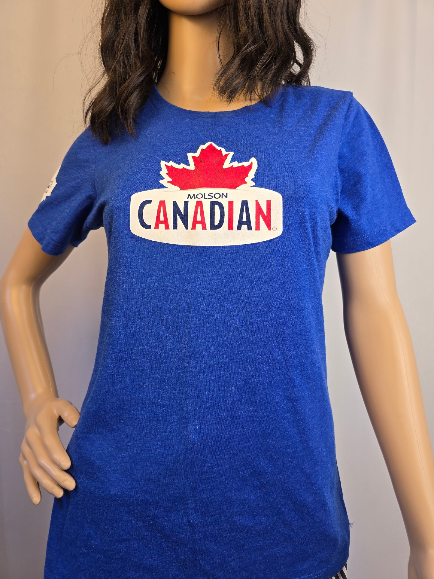 Molson Canadian / Toronto Maple Leafs Level Wear T-Shirt Large Preloved