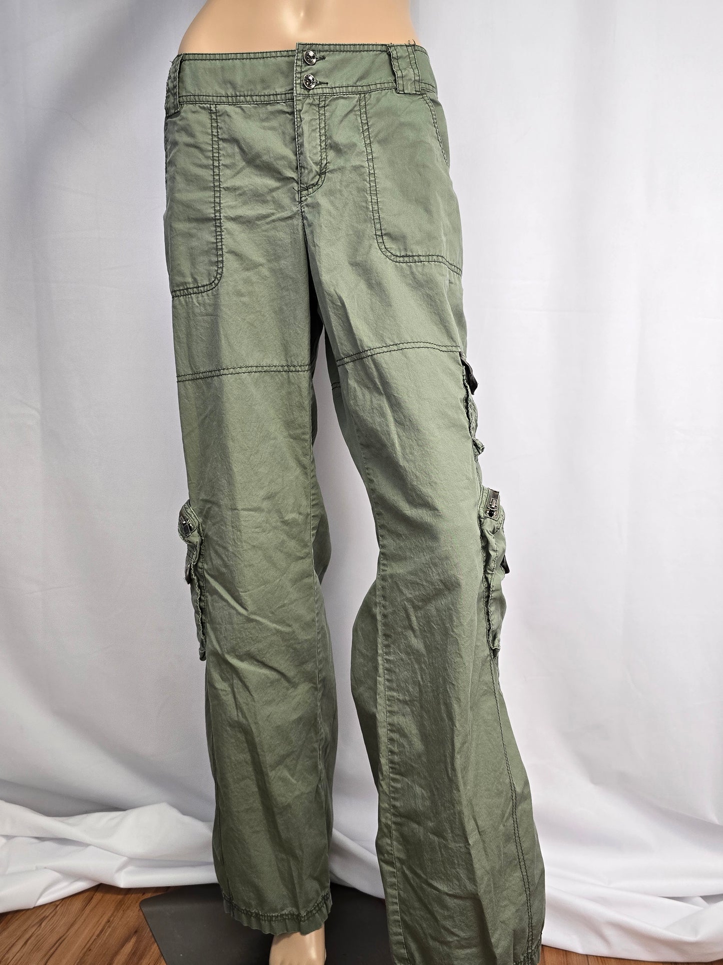 Esprit Vintag'ish' Army Green Army Pants Size 12 Preloved