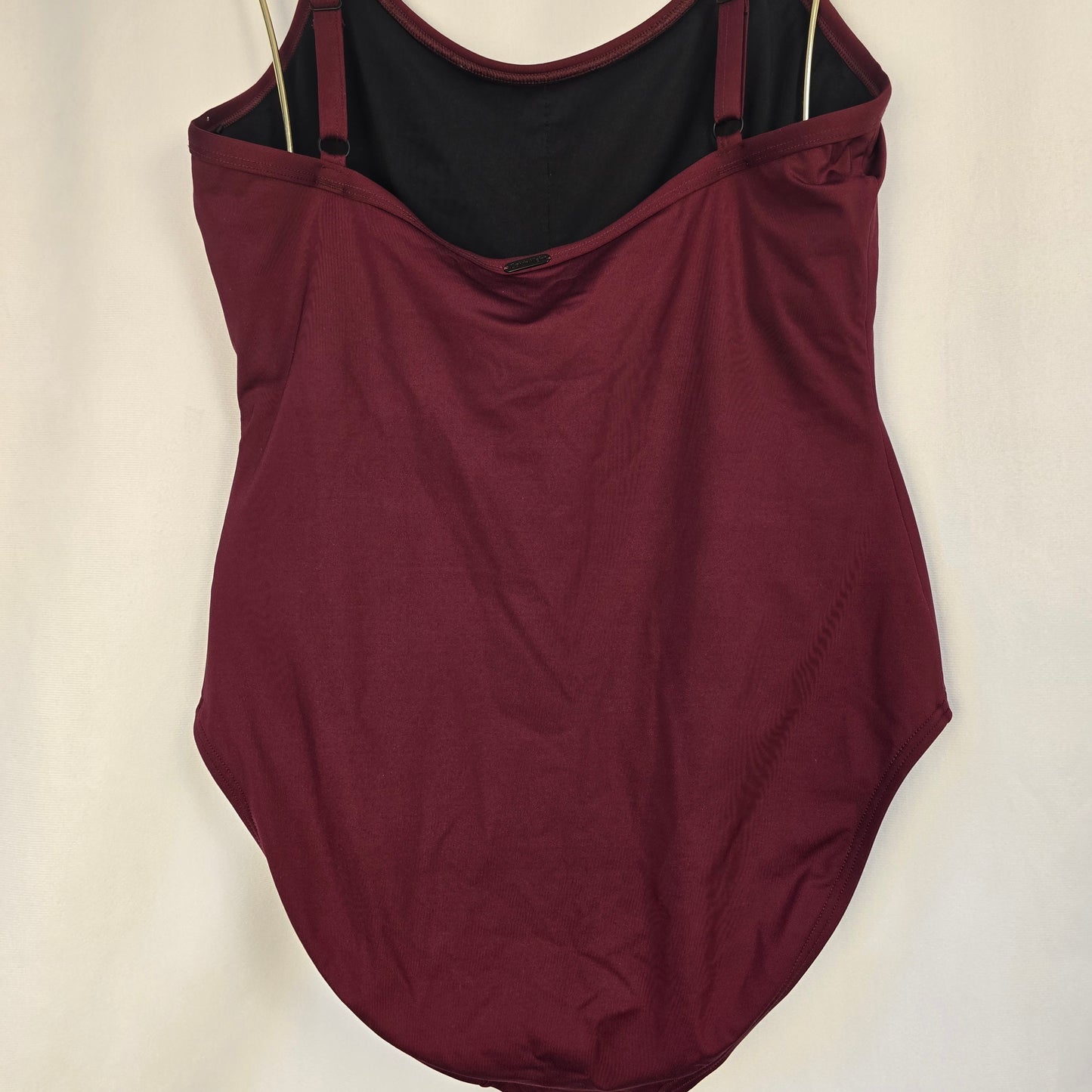 Calvin Klein Bathing Suit Burgundy Preloved Size 12