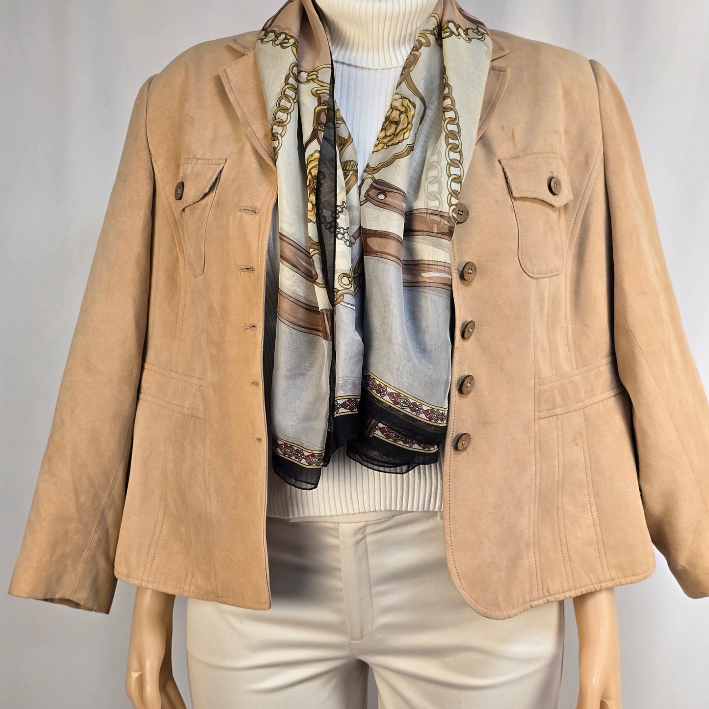 Laura Faux Suede Size 18 Jacket Preloved