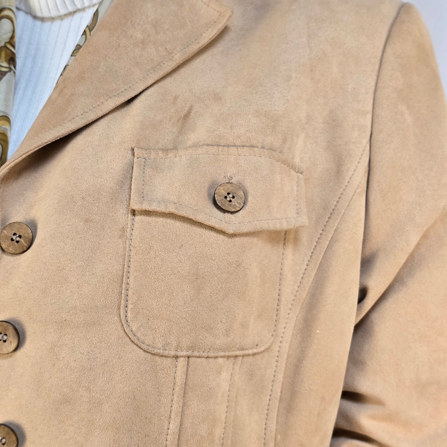 A Guess Scarf and Laura Plus Faux Suede Size 18 Jacket Preloved