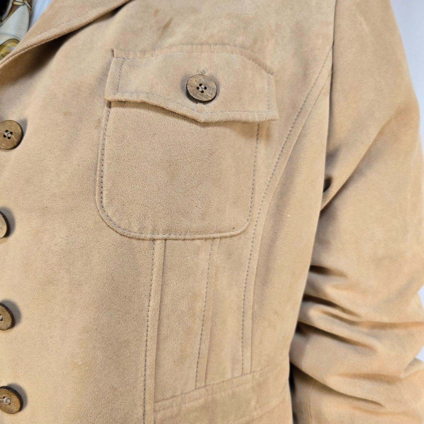 Laura Faux Suede Size 18 Jacket Preloved