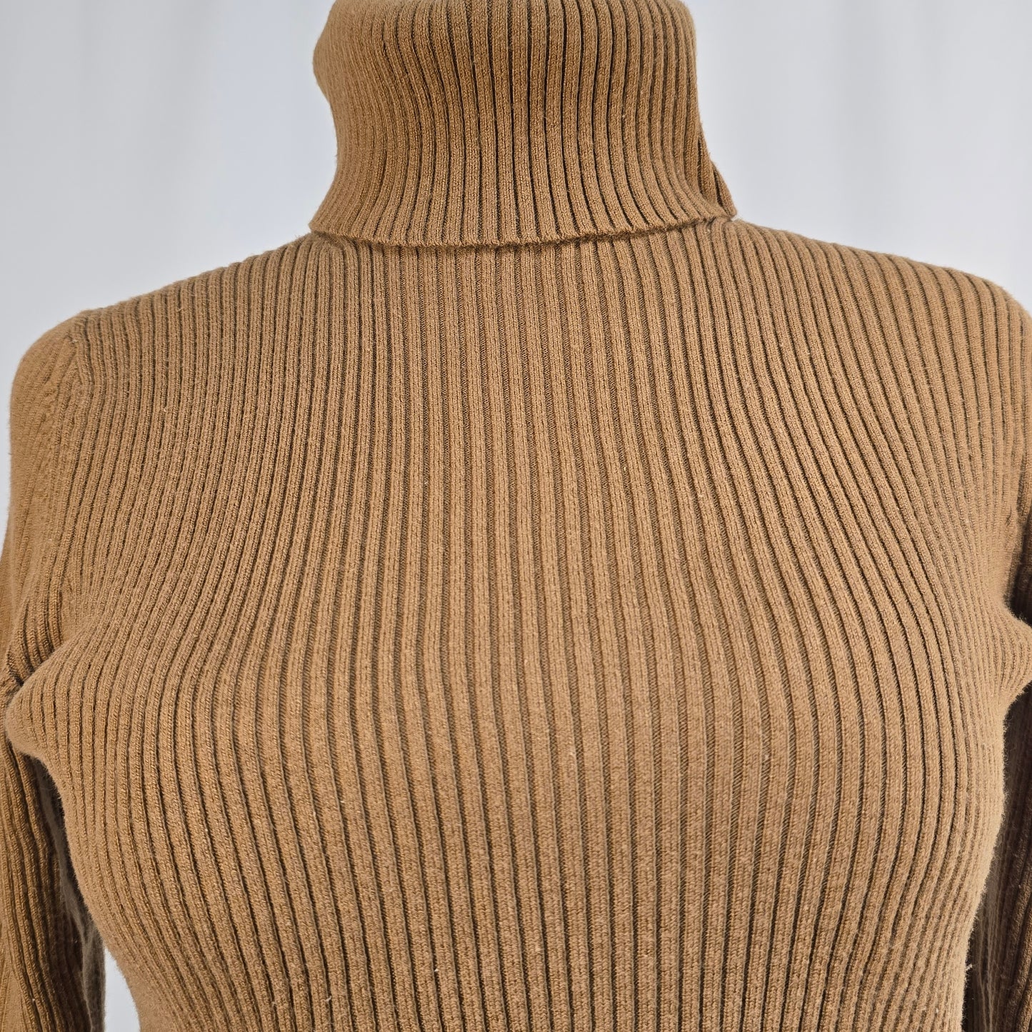 Banana Republic Medium Turtle Necks Cream and Tan (2) Preloved