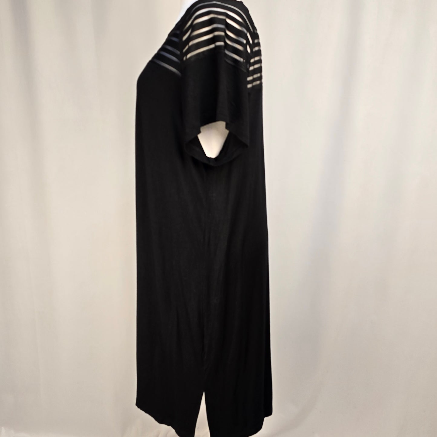 Nue Options Black Dress with Sheir 1X Preloved