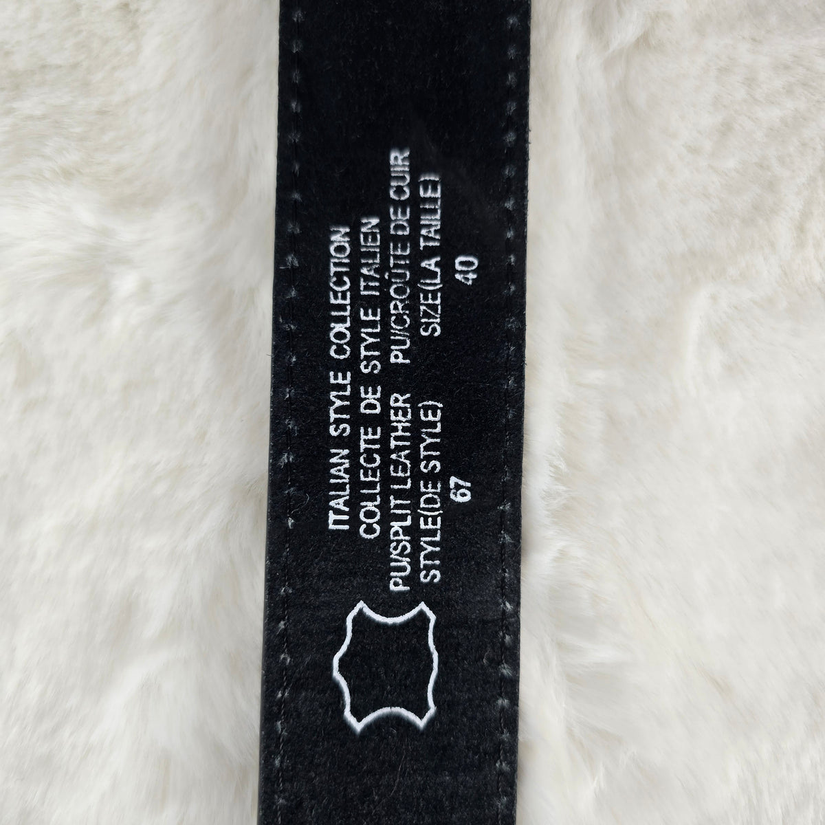 Country Leather Belt Size 40 + Rhinestone Butterfly Buckle – New