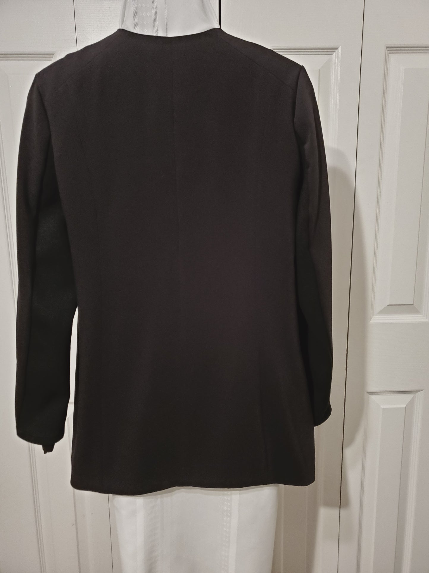 Linea Domani Black Jacket with Zippers Size 10