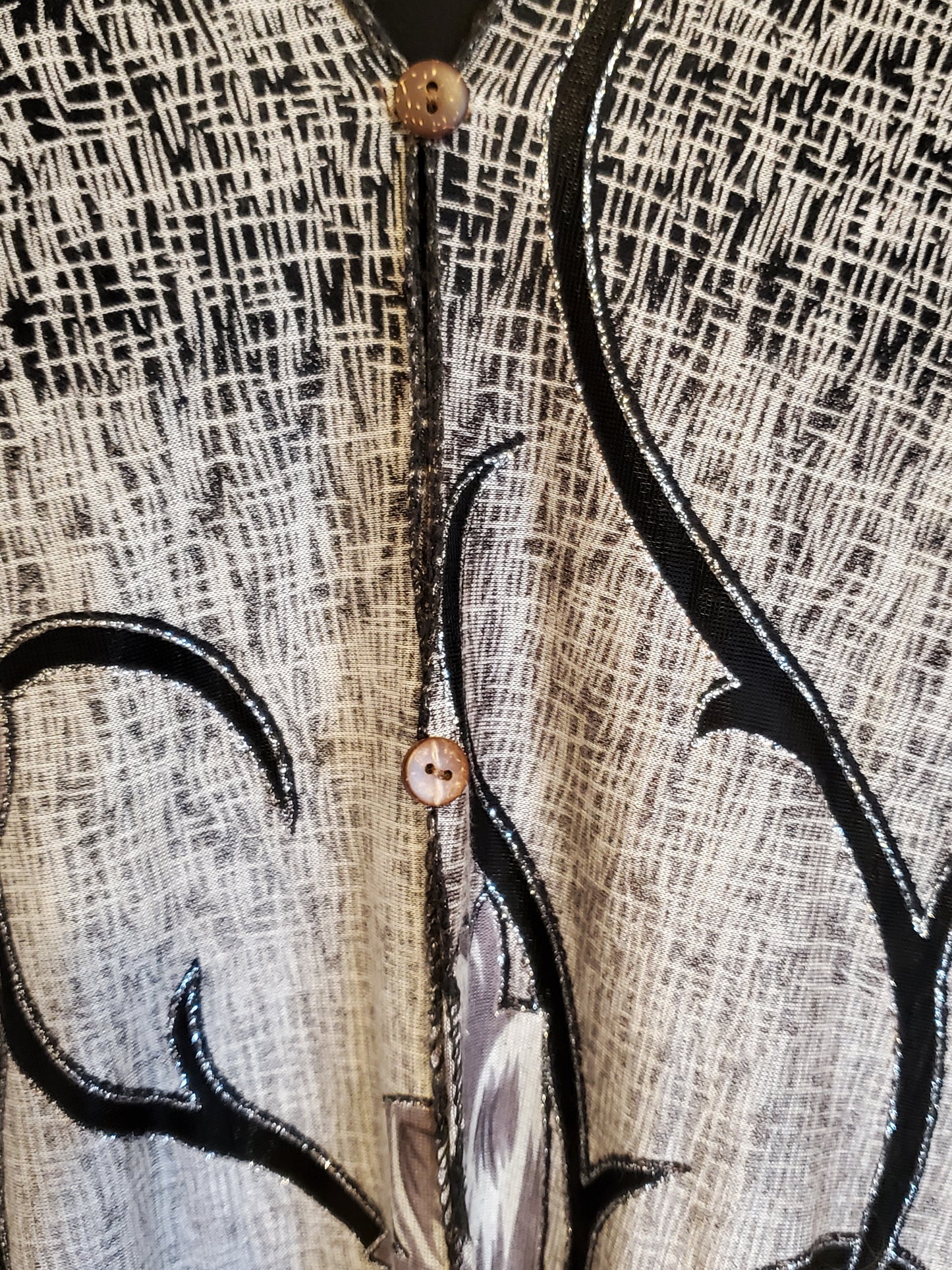 Shawl with Metallic Threading Preloved