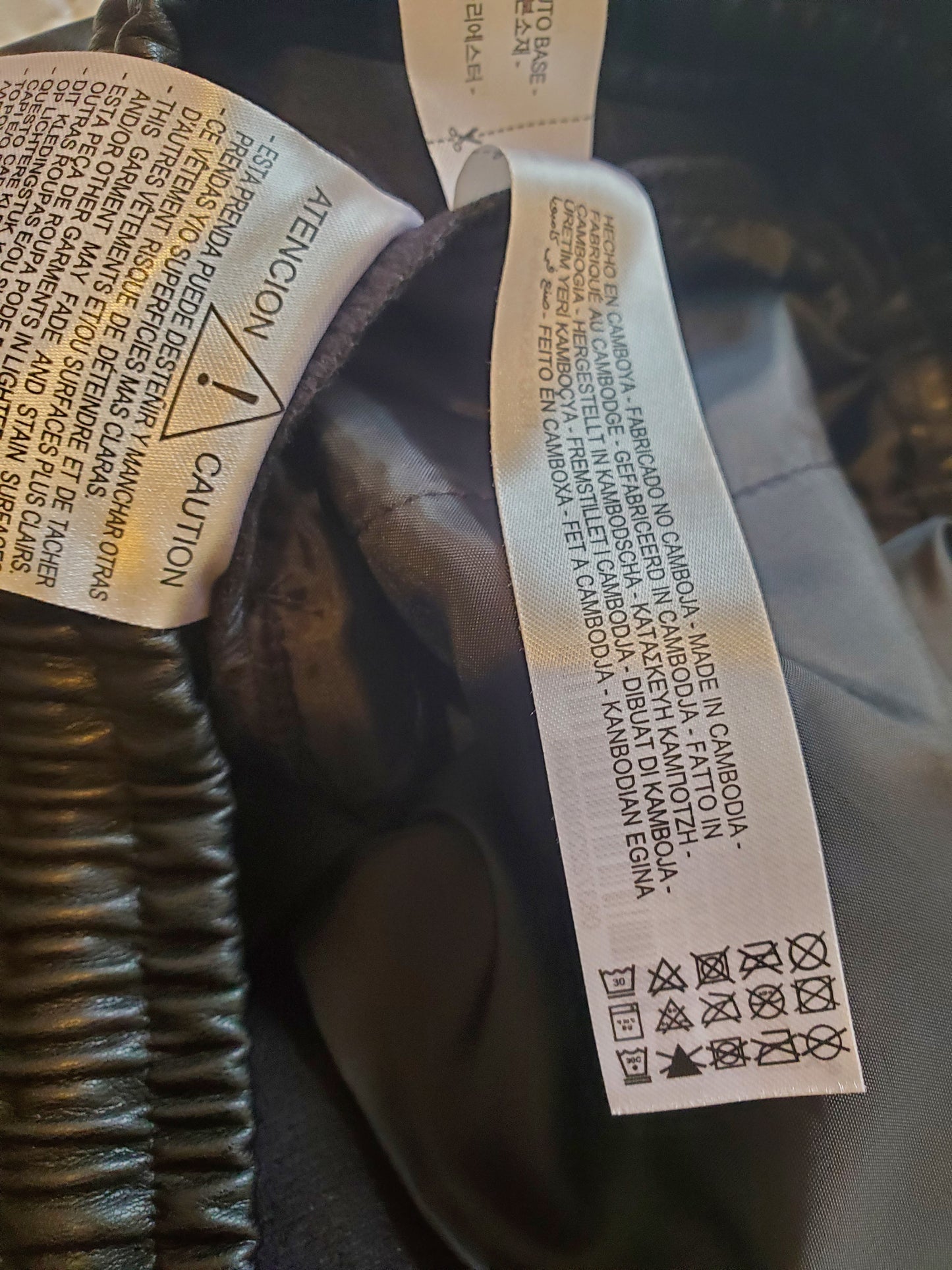 Zara Faux Leather Joggers Large Preloved