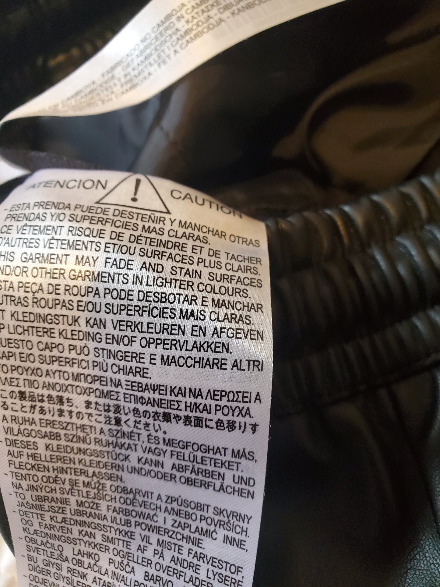 Zara Faux Leather Joggers Large Preloved