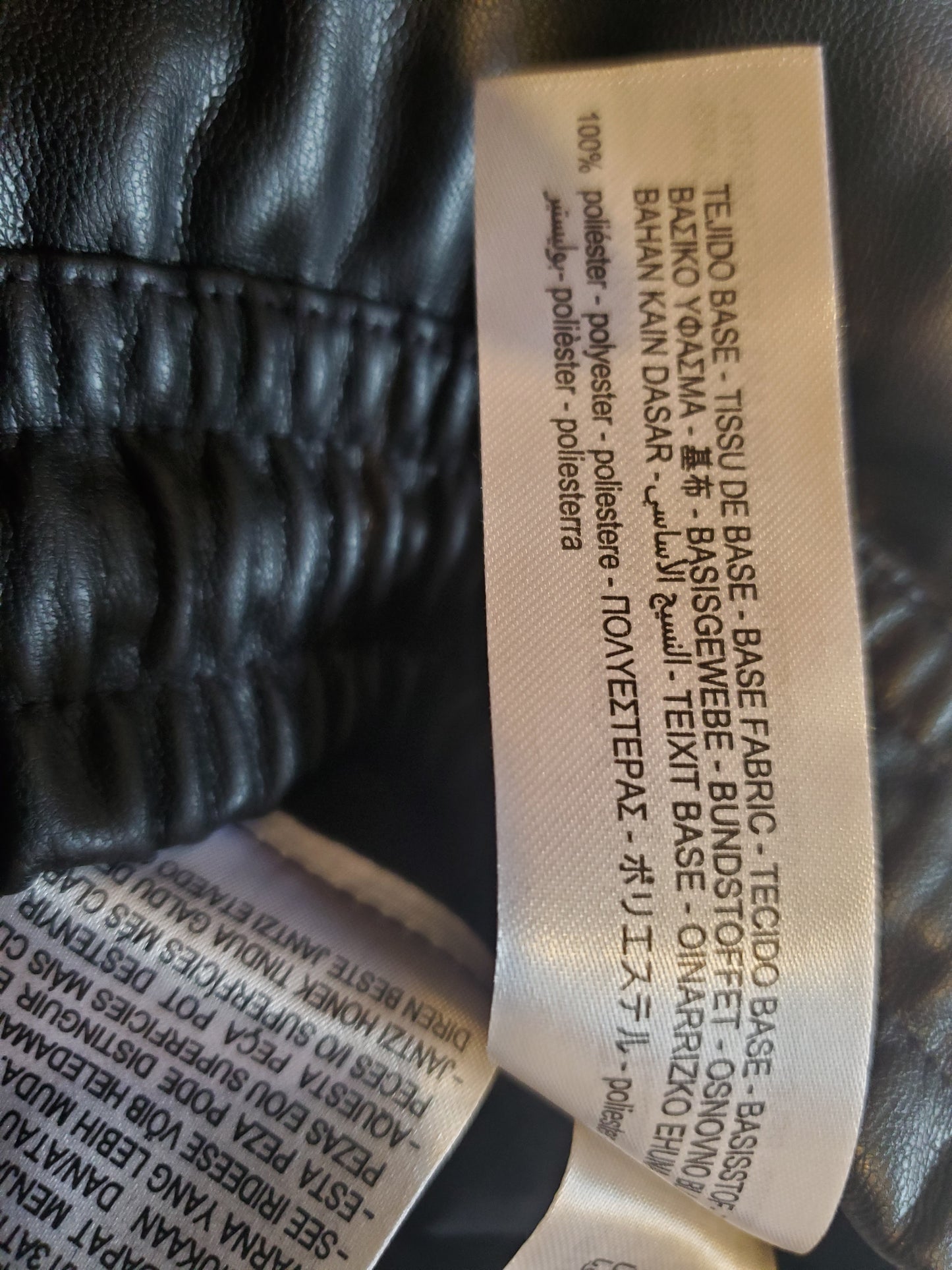 Zara Faux Leather Joggers Large Preloved