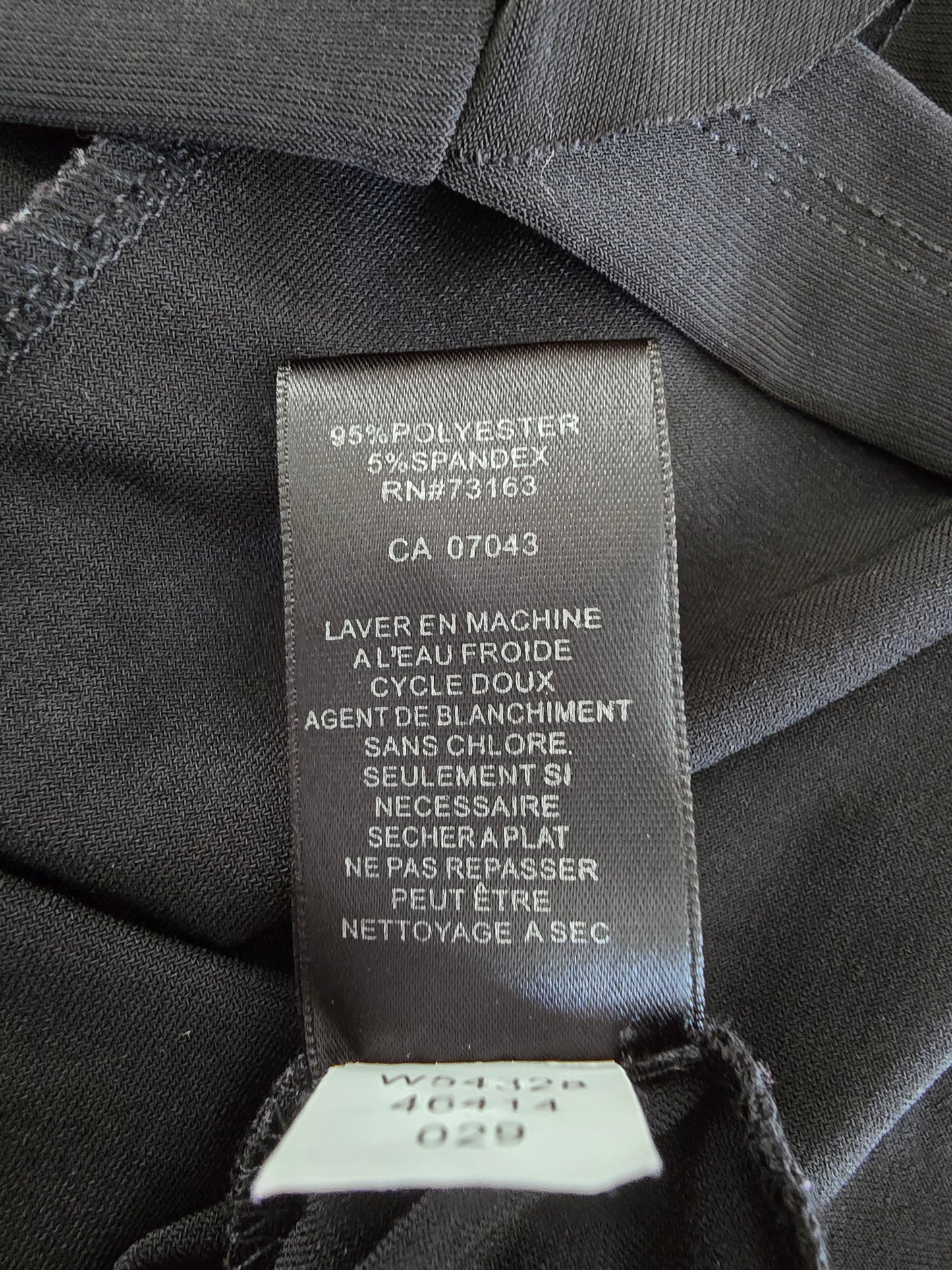 Spense Black Ruffle Black Dress Size Large Preloved