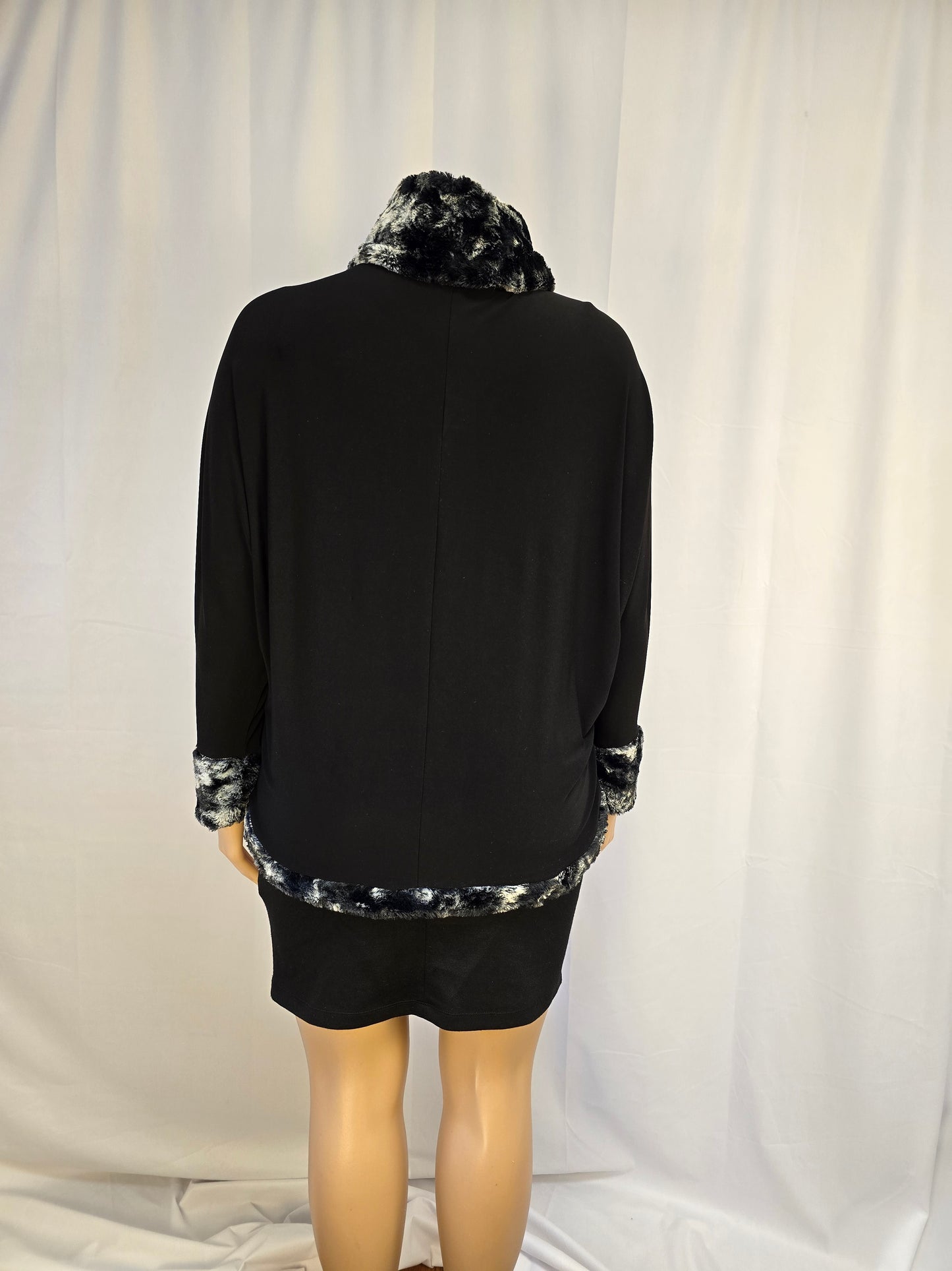 Joseph Ribkoff Faux Fur Sweater Large Size 14 Preloved