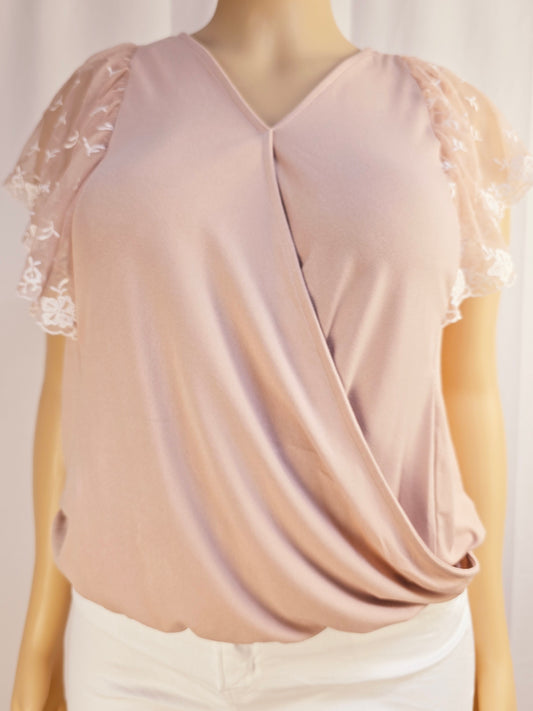 Adrienne Vittadini Blush Top XL Preloved