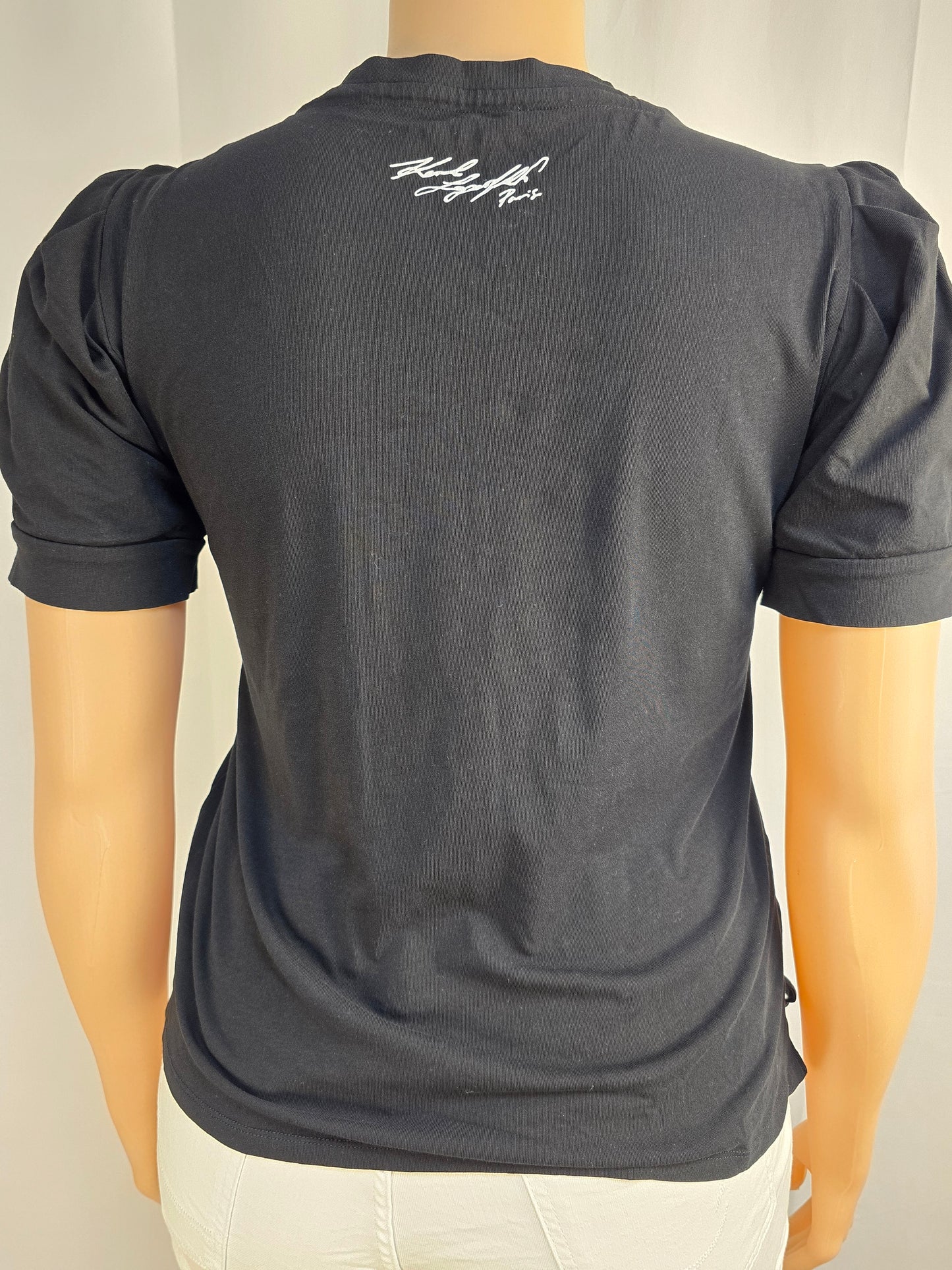 Karl Lagerfeld T-Shirt Puff Sleeves XL Preloved
