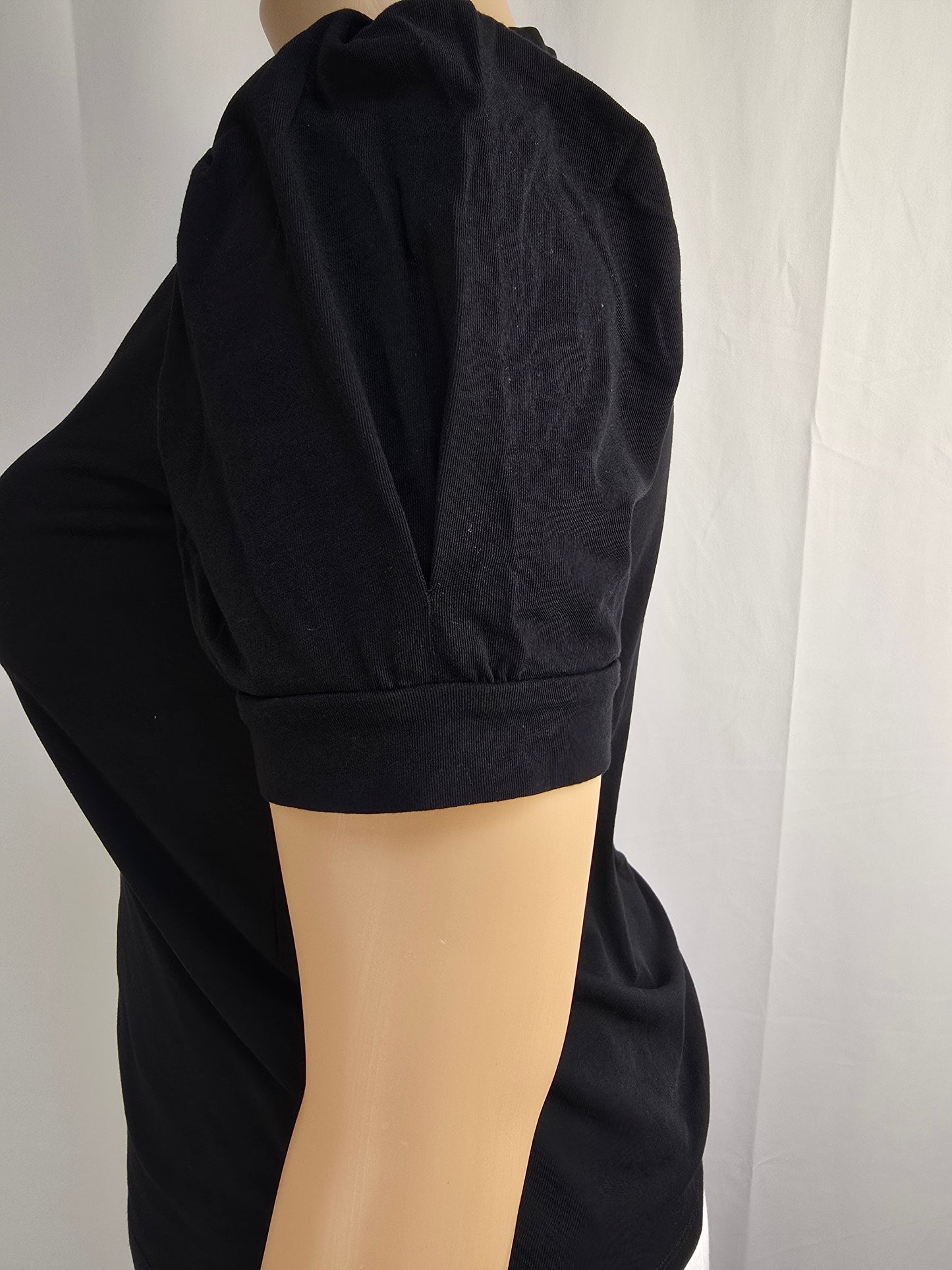 Karl Lagerfeld T-Shirt Puff Sleeves XL Preloved