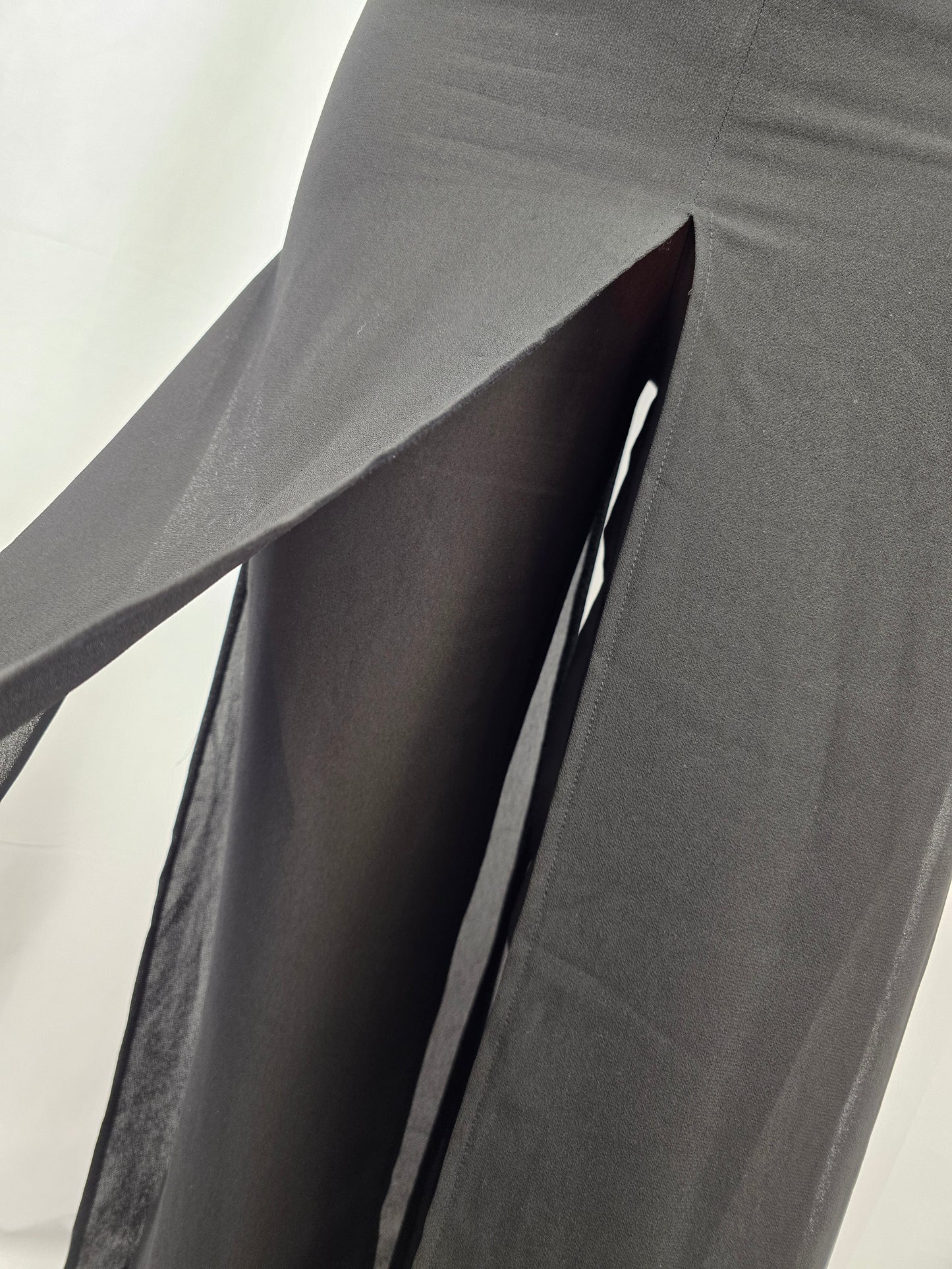 Daniel Laurent Vintage Pant Pull-On. Sheer overlay. Large. Preloved.