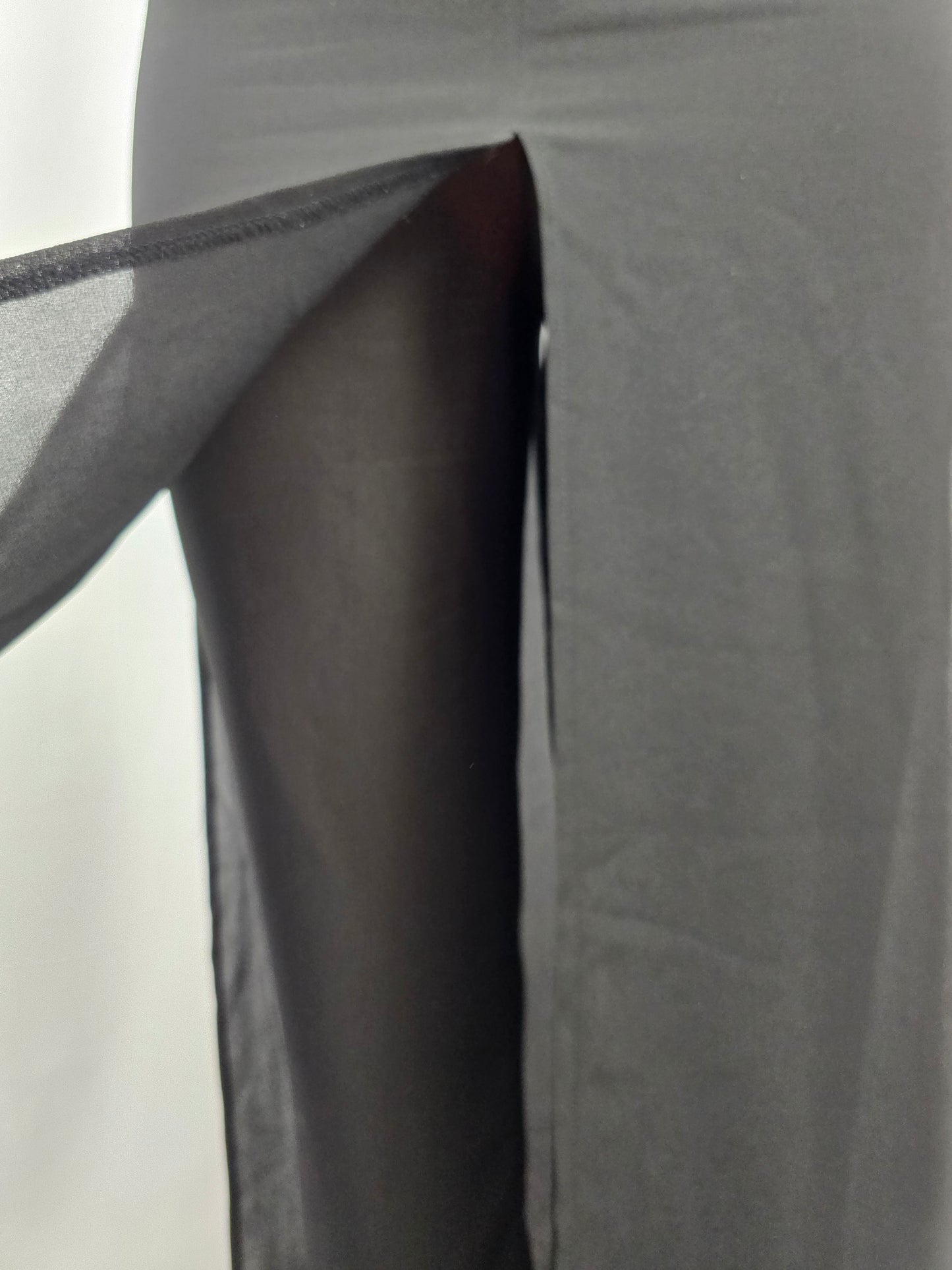 Daniel Laurent Vintage Pant Pull-On. Sheer overlay. Large. Preloved.