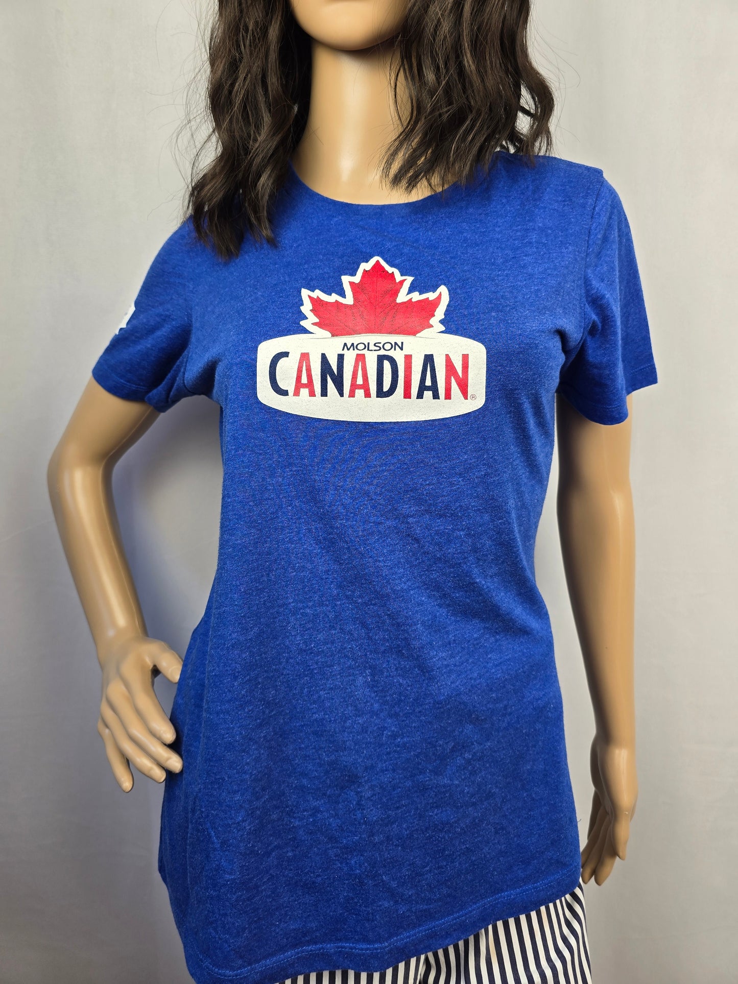 Molson Canadian / Toronto Maple Leafs Level Wear T-Shirt Large Preloved