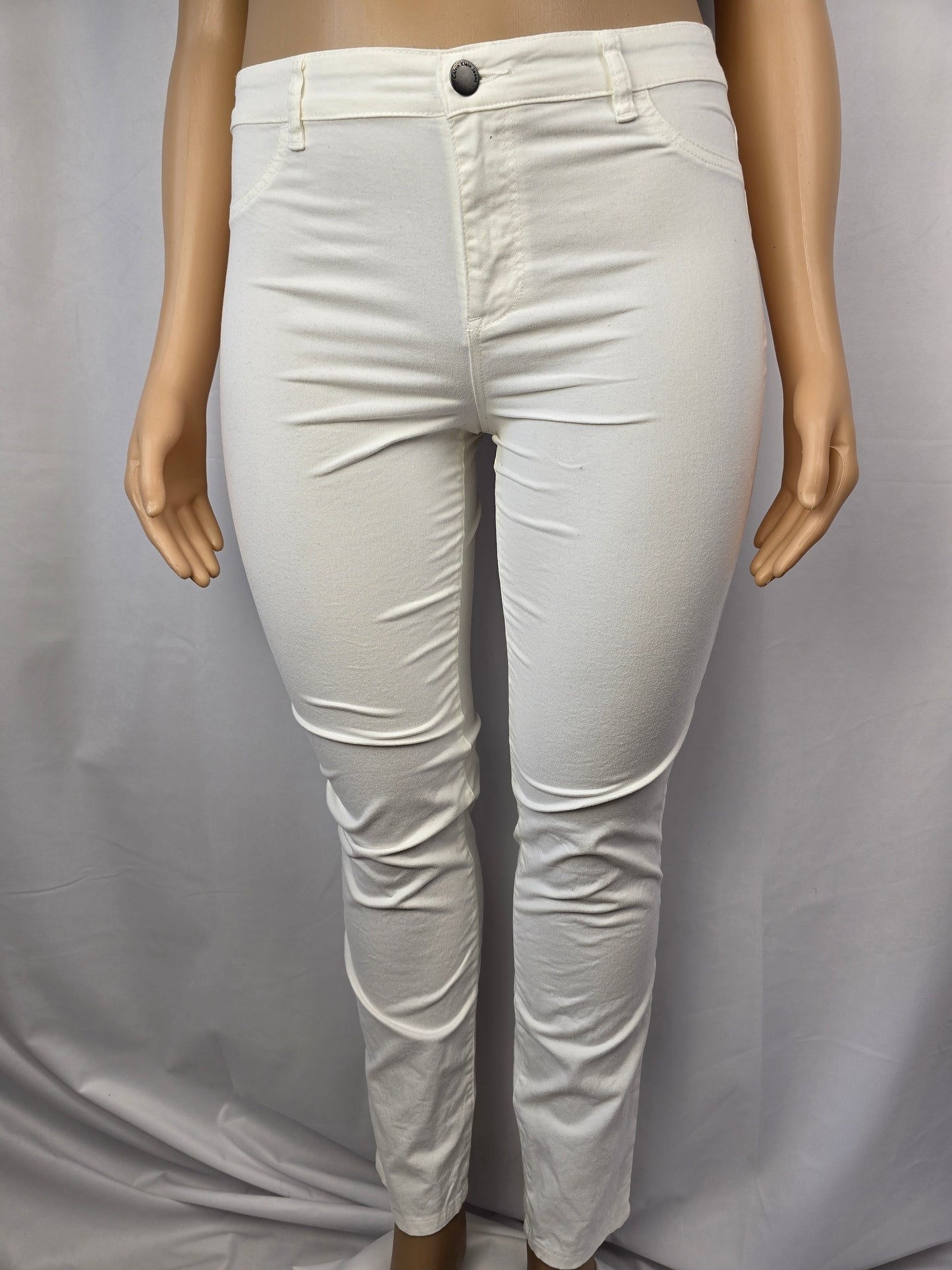 Calvin Klein Jeans (Legging) White Size 14 32/14 Preloved