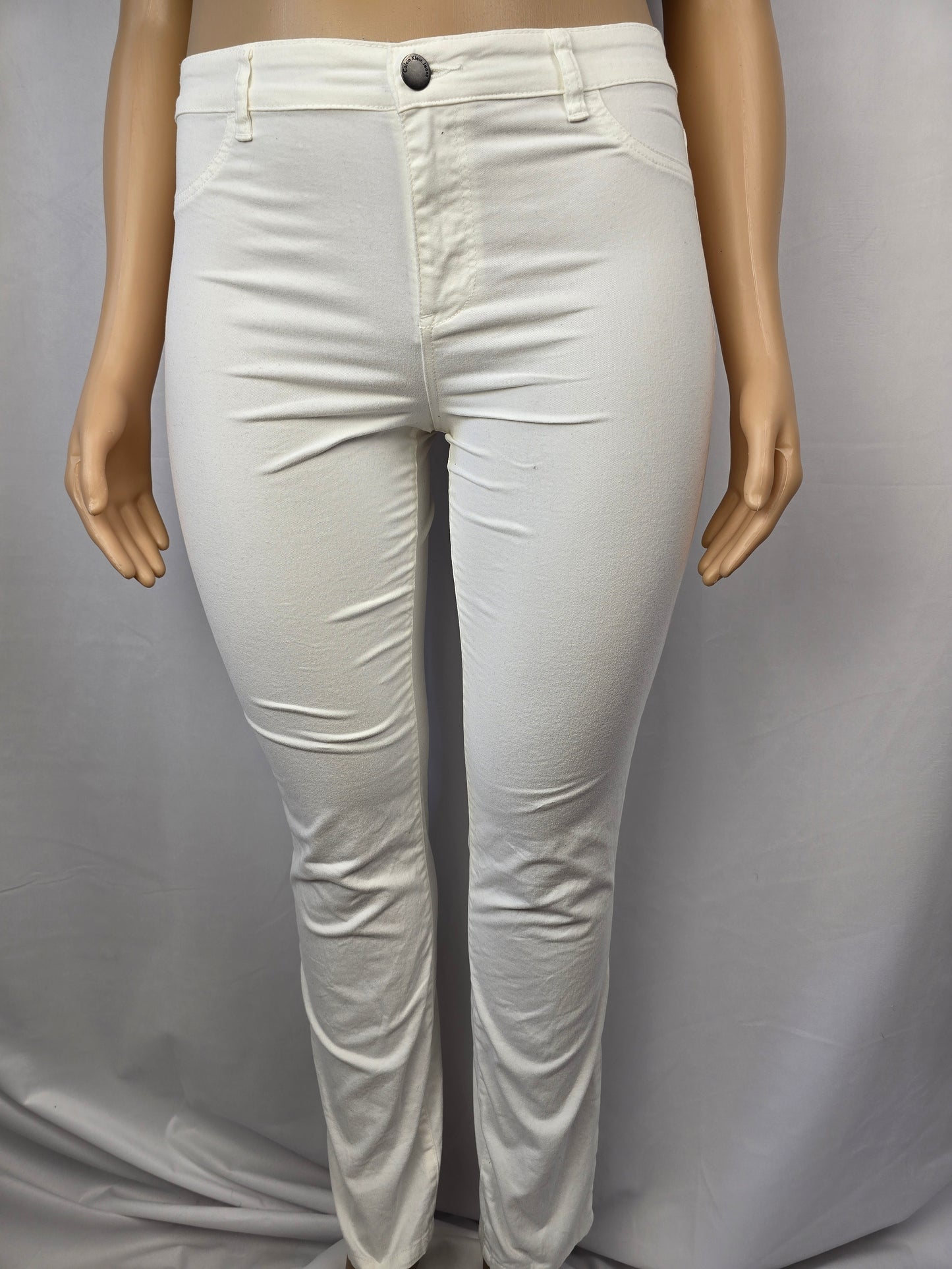 Calvin Klein Jeans (Legging) White Size 14 32/14 Preloved
