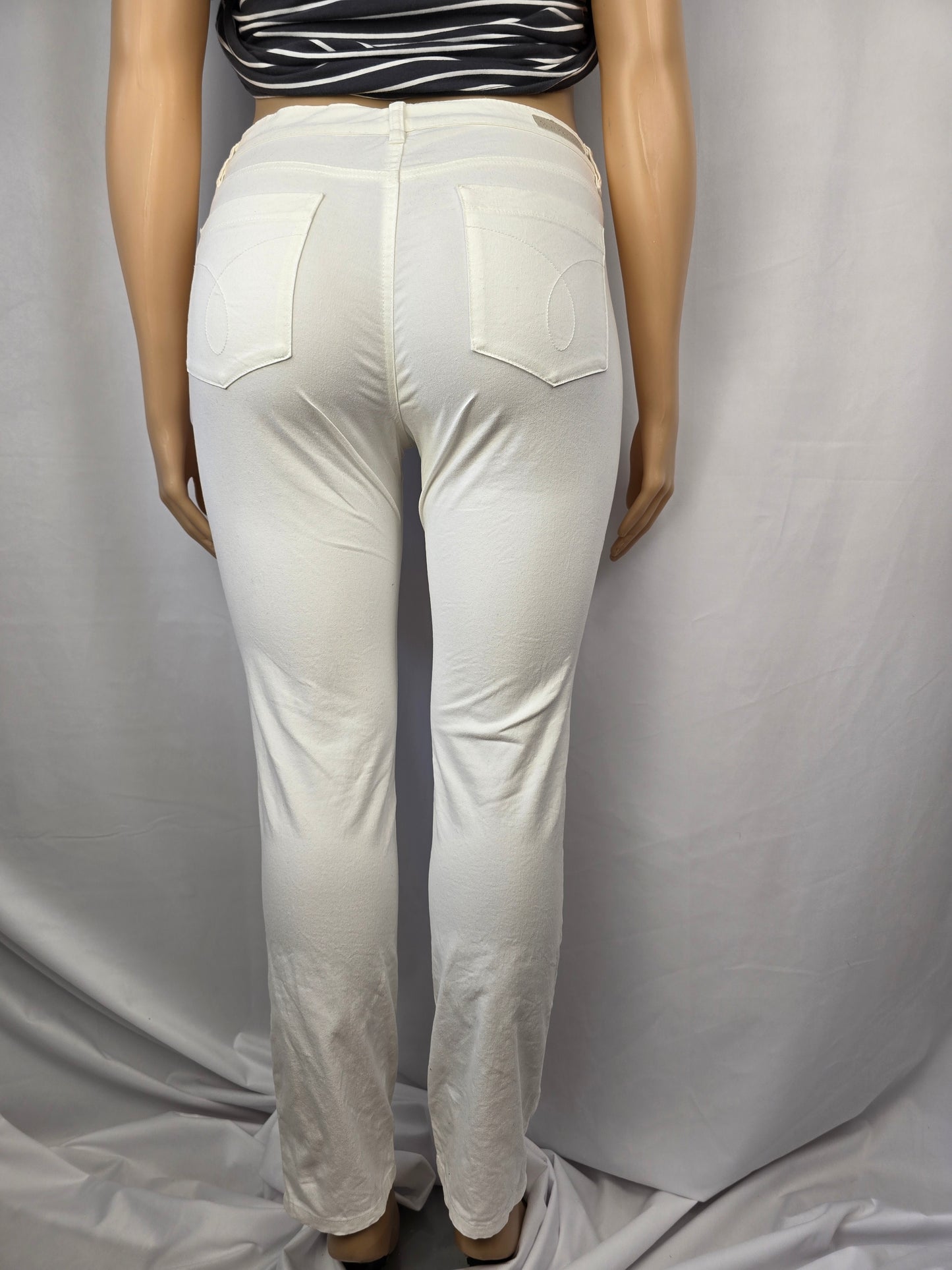 Calvin Klein Jeans (Legging) White Size 14 32/14 Preloved