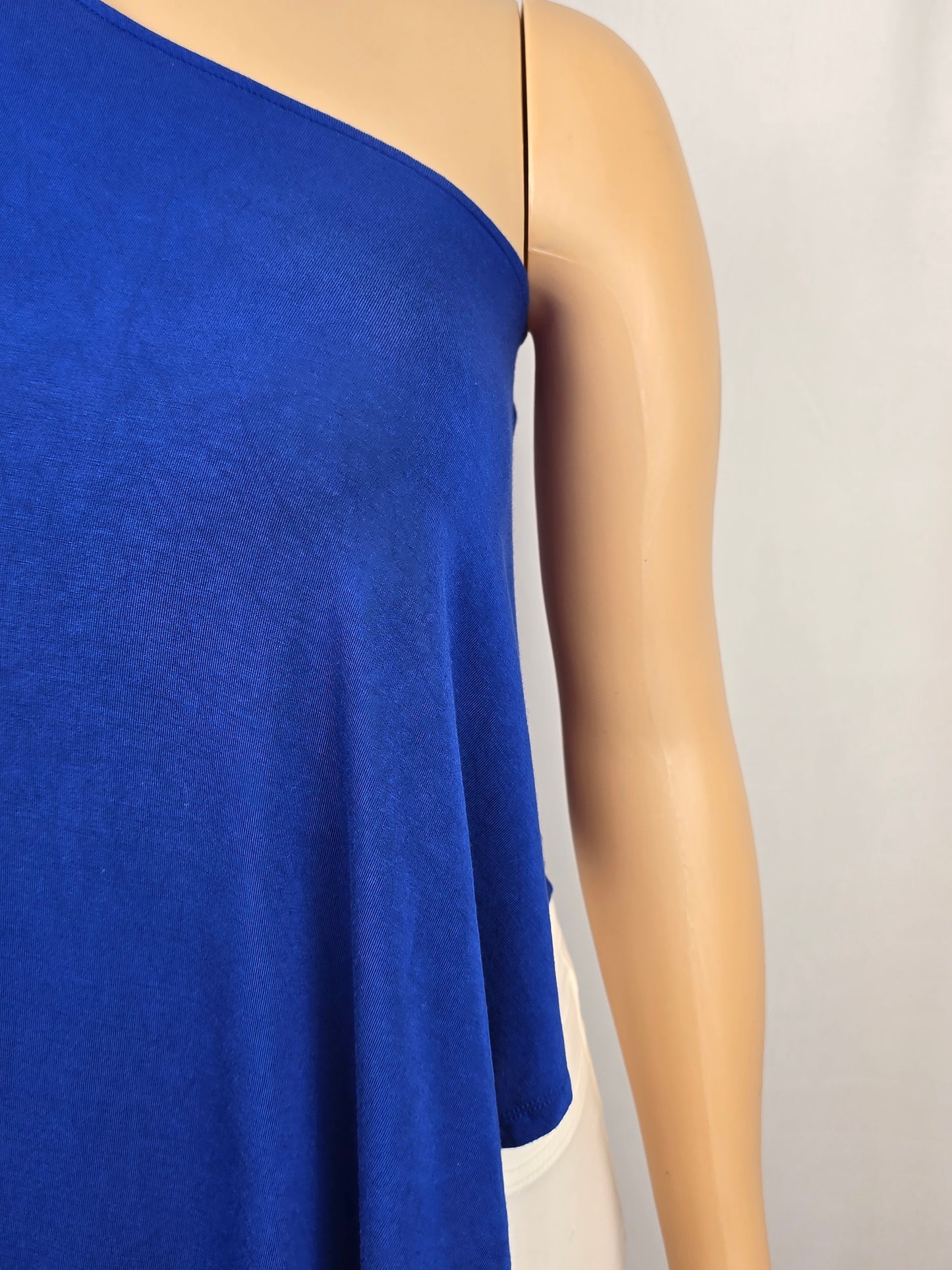 LNBF Lifestyle Collection Royal Blue XL One Shoulder Top Preloved