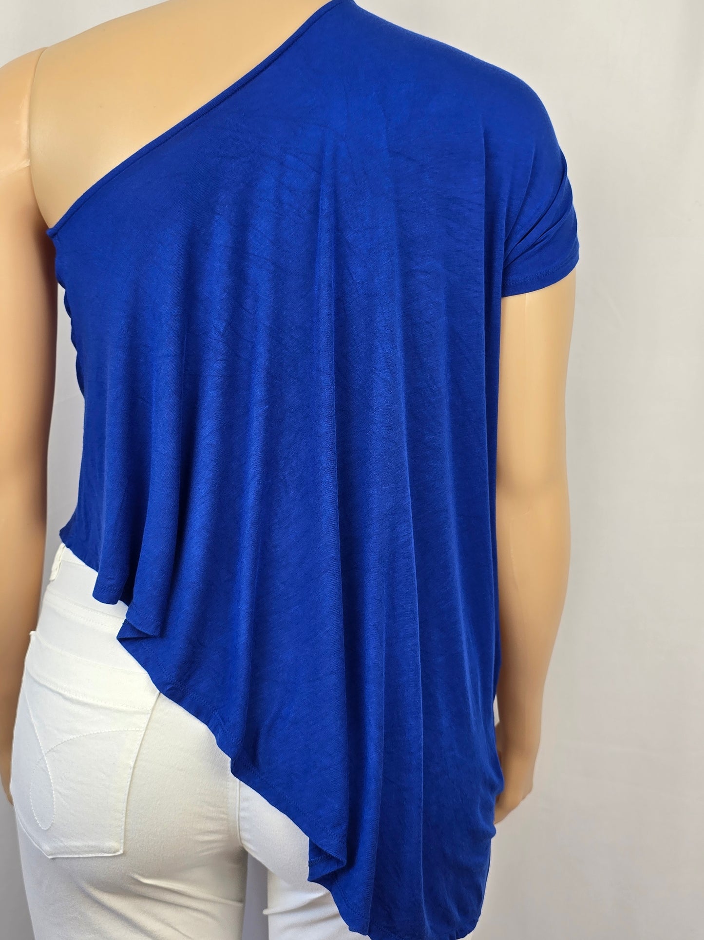 LNBF Lifestyle Collection Royal Blue XL One Shoulder Top Preloved