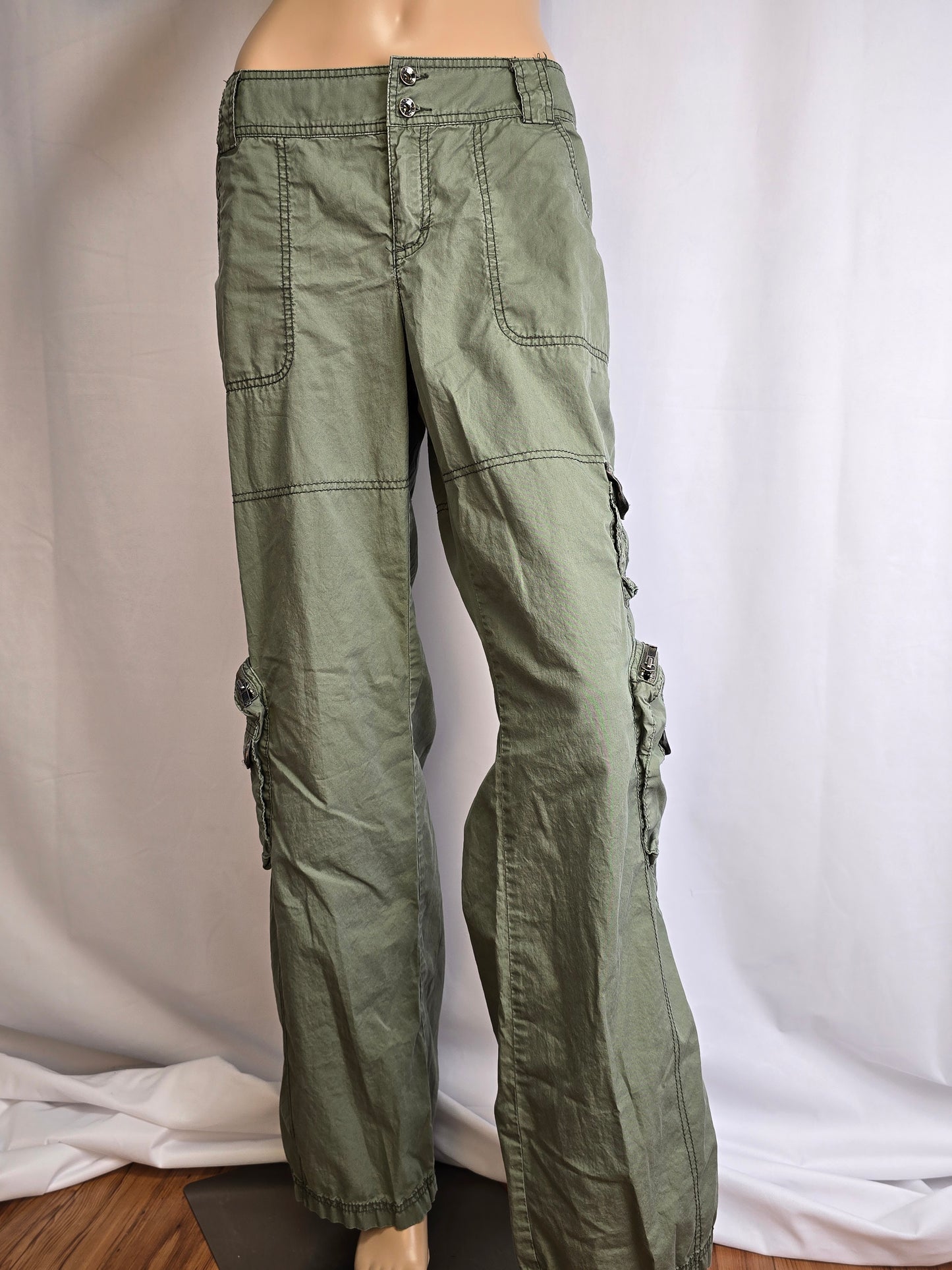 Esprit Vintag'ish' Army Green Army Pants Size 12 Preloved