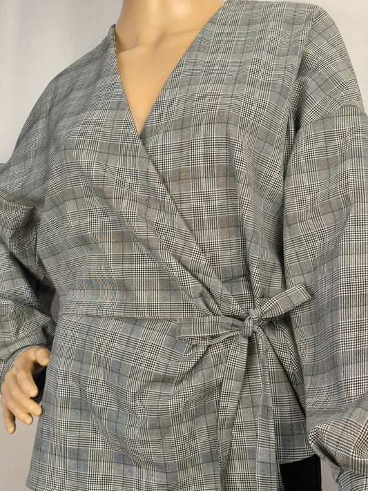 Zara Woman Plaid Blazer Large Preloved