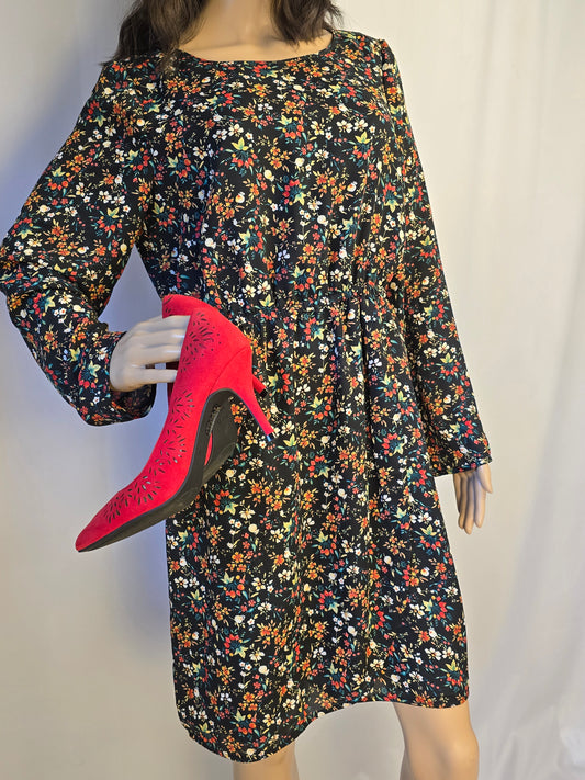 J. Crew Mercantile Floral Print Dress Size 8 Preloved