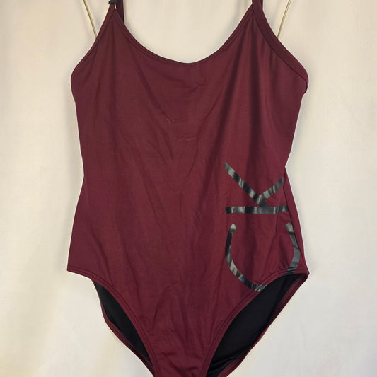 Calvin Klein Bathing Suit Burgundy Preloved Size 12