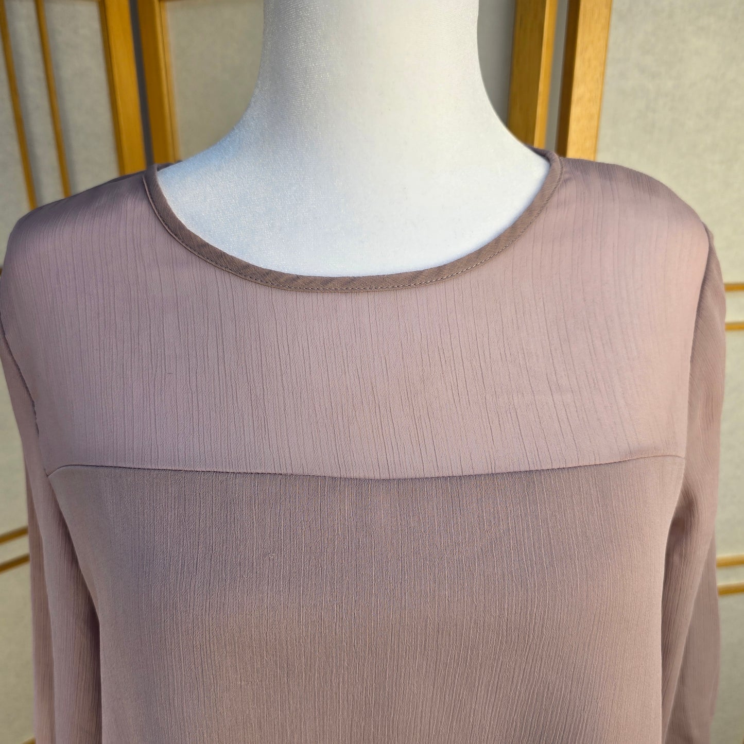 Reitmans Layered Pink Sheer Top Medium Preloved