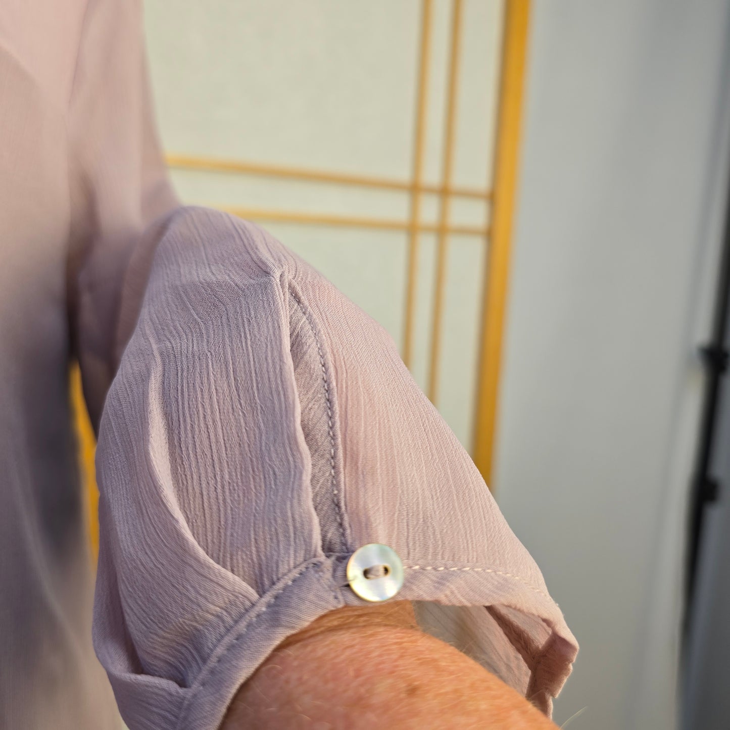 Reitmans Layered Pink Sheer Top Medium Preloved