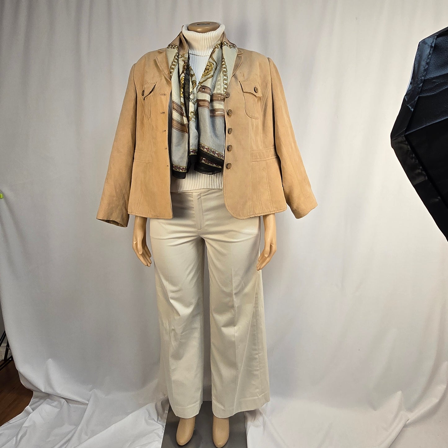 Laura Faux Suede Size 18 Jacket Preloved