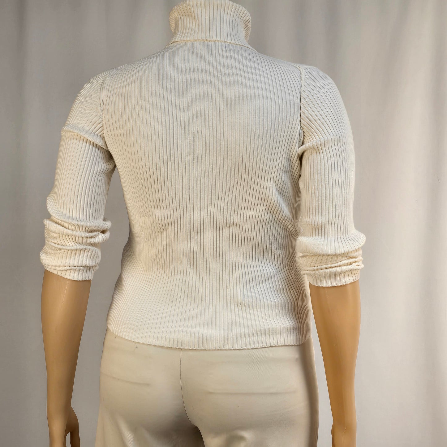 Banana Republic Medium Turtle Necks Cream and Tan (2) Preloved