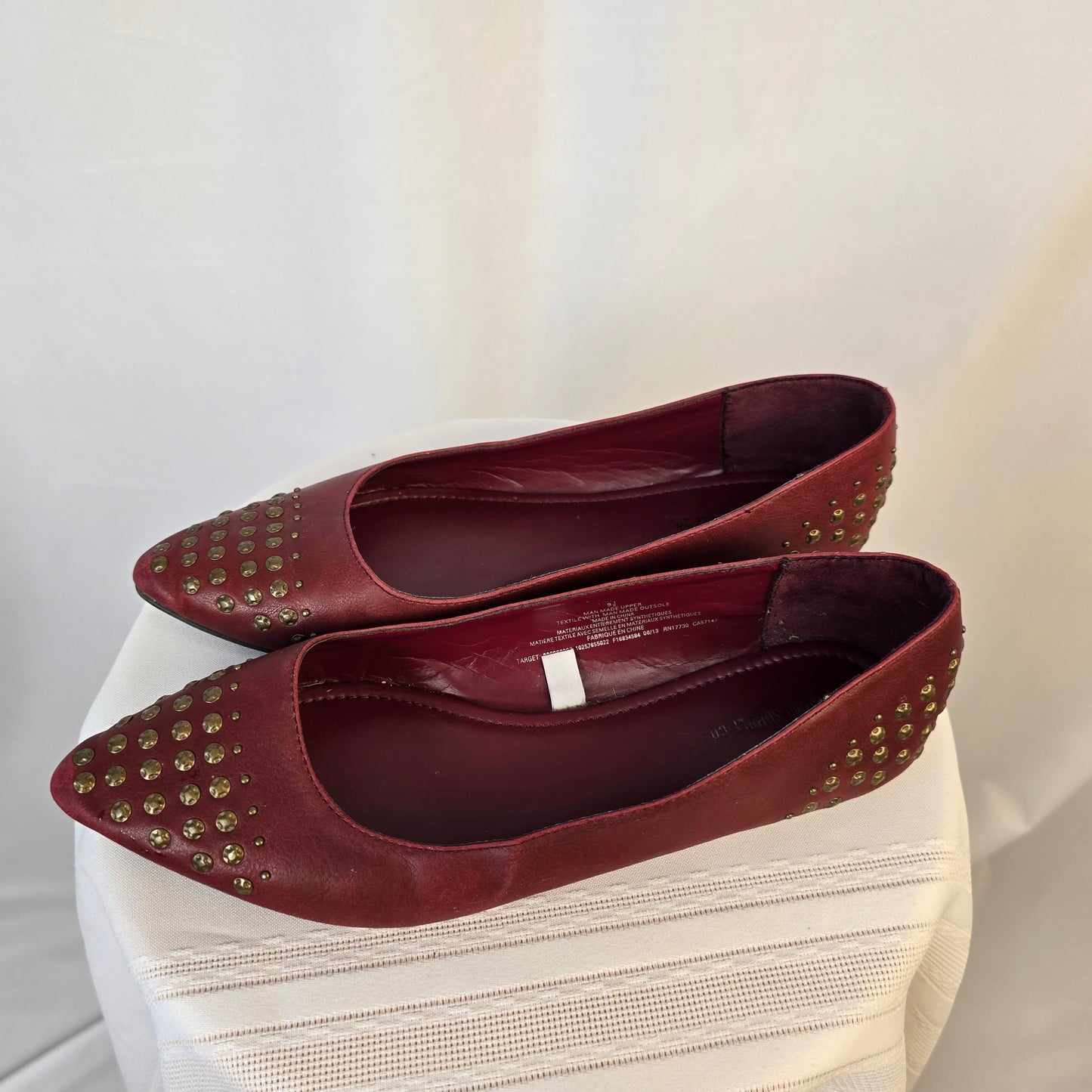 Mossimo Supply Co. Red Studded Shoes Size 9.5 Preloved