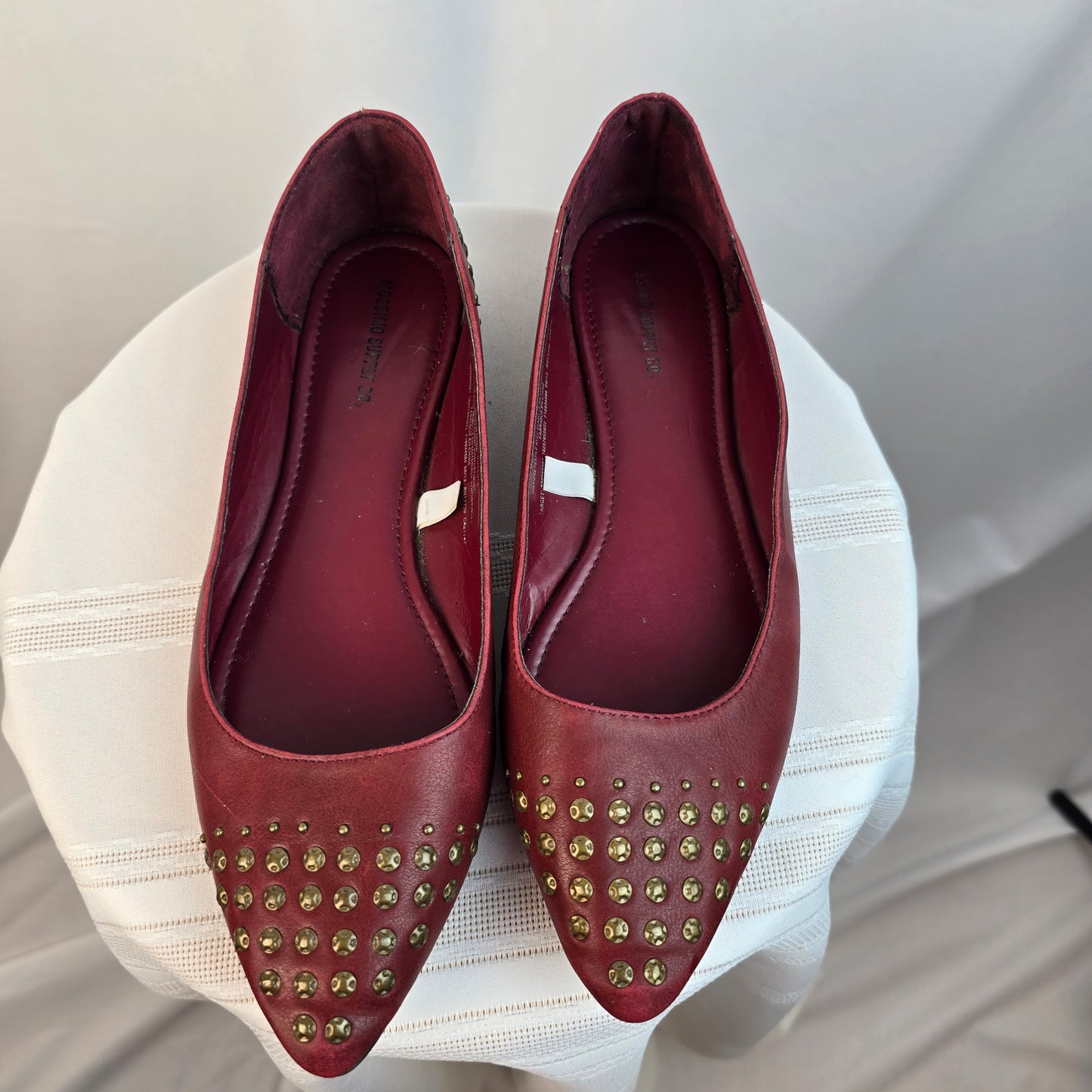 Mossimo Supply Co. Red Studded Shoes Size 9.5 Preloved