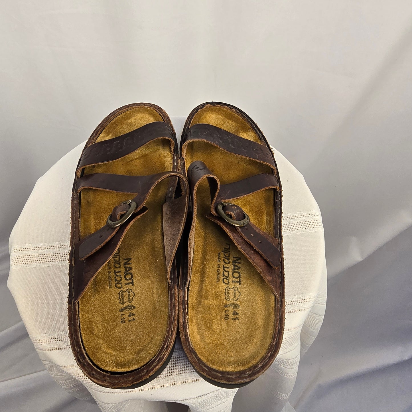 Naot Brown Sandals Size 10 Preloved