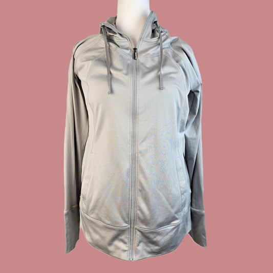 Columbia Grey Full Zip Hoodie Large Preloved