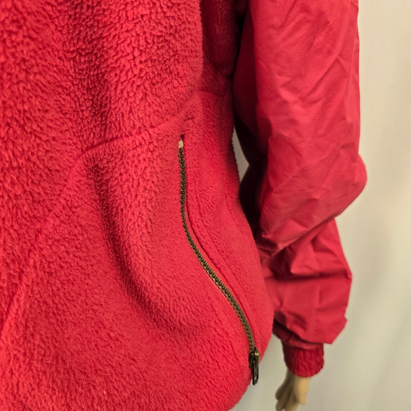 Hors La Loi Vintage Fleece Jacket with Removable Sleeves Small