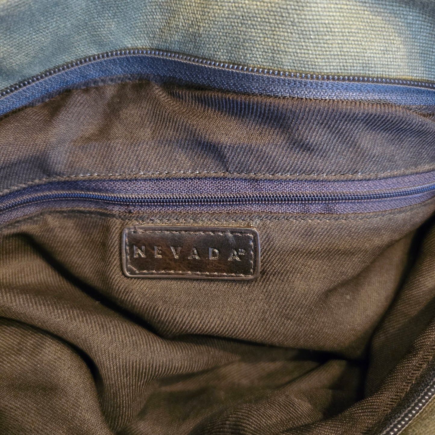 Nevada Olive Colour Canvas Purse Preloved