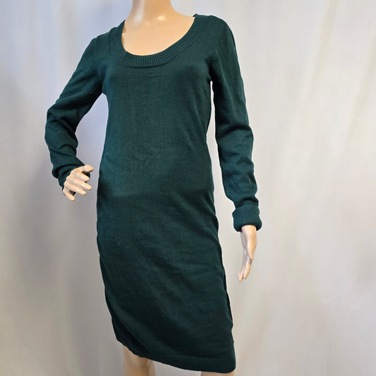 Bench Forest Green Sweater Dress Size Medium Preloved