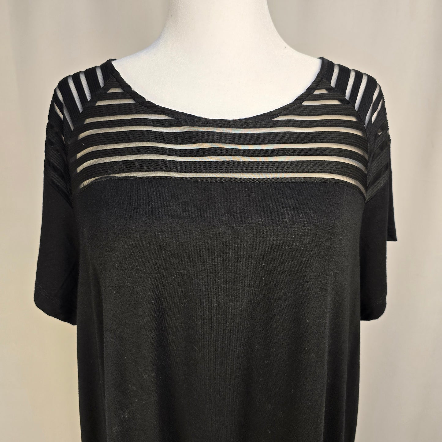 Nue Options Black Dress with Sheir 1X Preloved