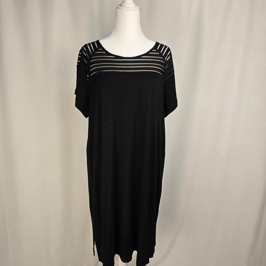 Nue Options Black Dress with Sheir 1X Preloved